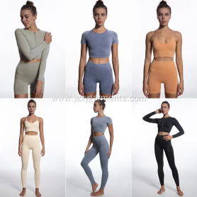 Sand Washed Seamless Body Yoga Wear